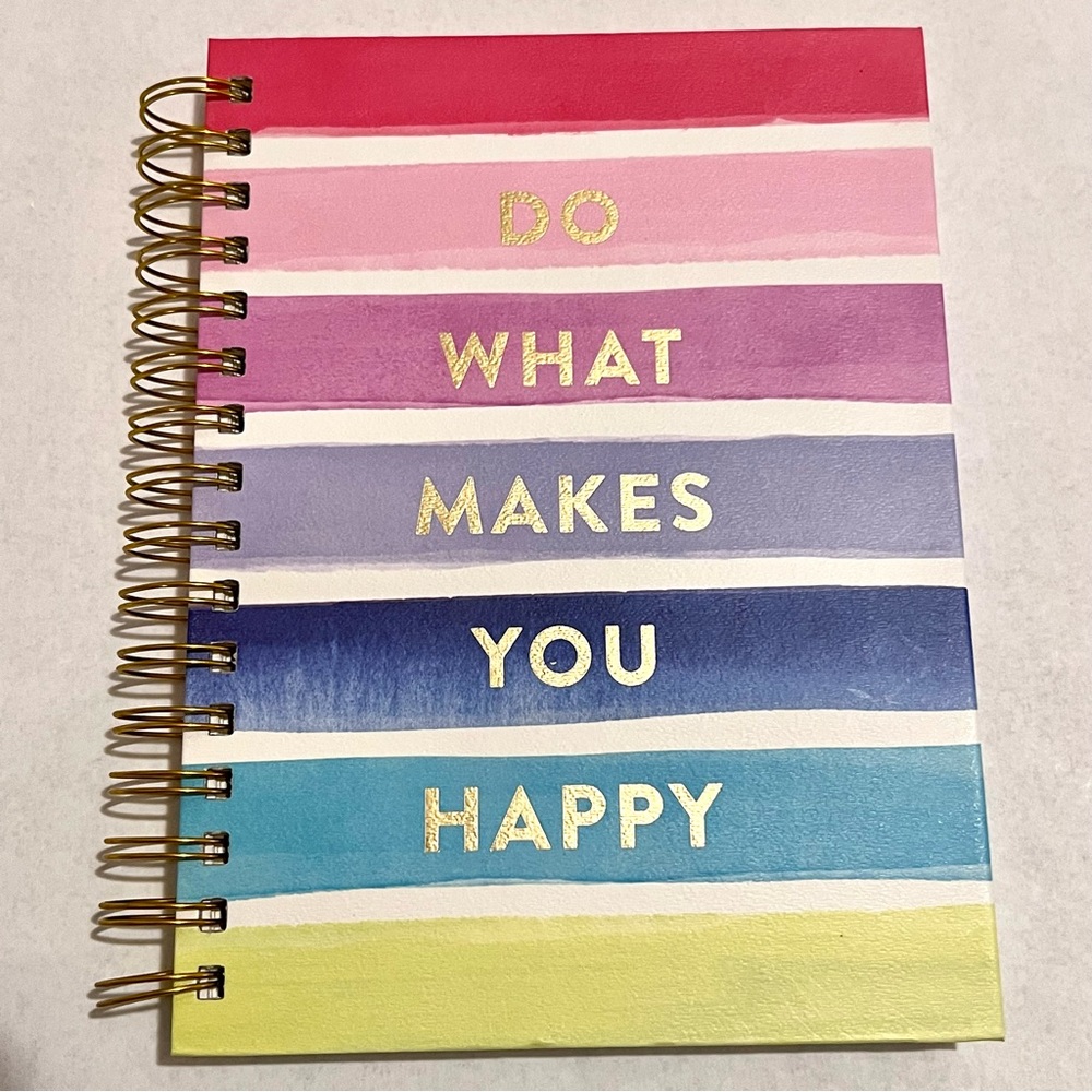 Clementine Paper Inc Do What Makes You Happy Spiral Notebook